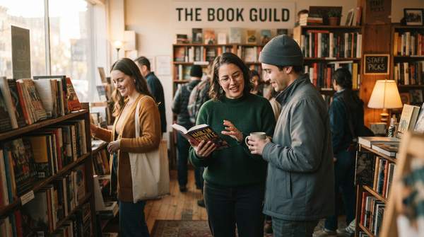 Editorial illustration for How Independent Bookstores Build Community: The "3 Cs" That Explain Your Local Shop