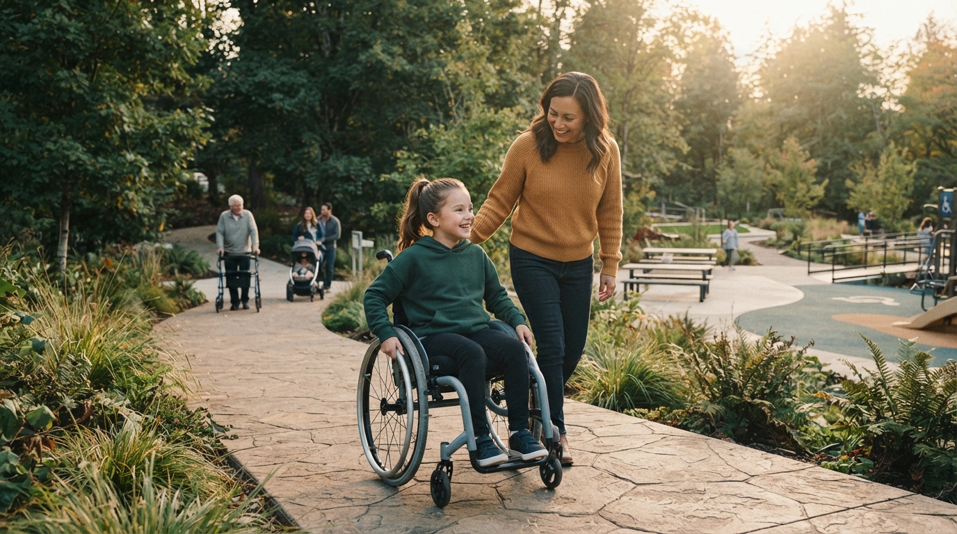 Editorial illustration for What Makes a Park Truly Accessible? A Field Guide to Features, Principles, and a Checklist You Can Use