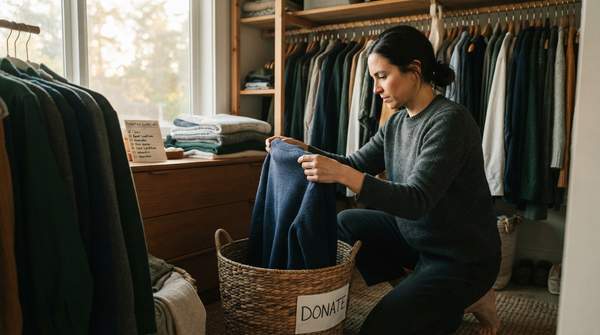 Editorial illustration for What Thrift Stores Actually Accept: A Pre-Donation Checklist for Your Closet Cleanout